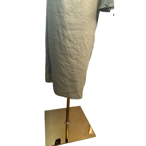 NWT ZARA Medium Asymmetrical One Shoulder Linen Maxi Dress - Picture 10 of 16